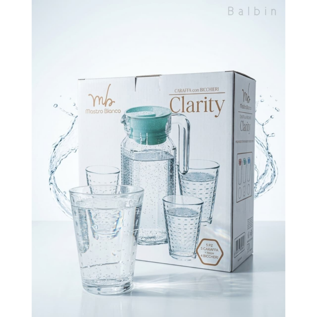 pitcher teko set isi 5 pcs kimglass drink set terbaru - teko set unik - teko set buat kado