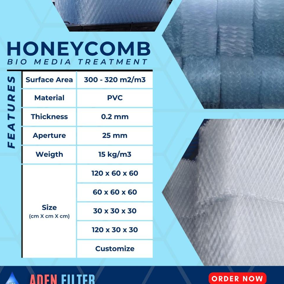 Honeycomb/Biomedia Filter/Sarangtawon Kualitas Premium