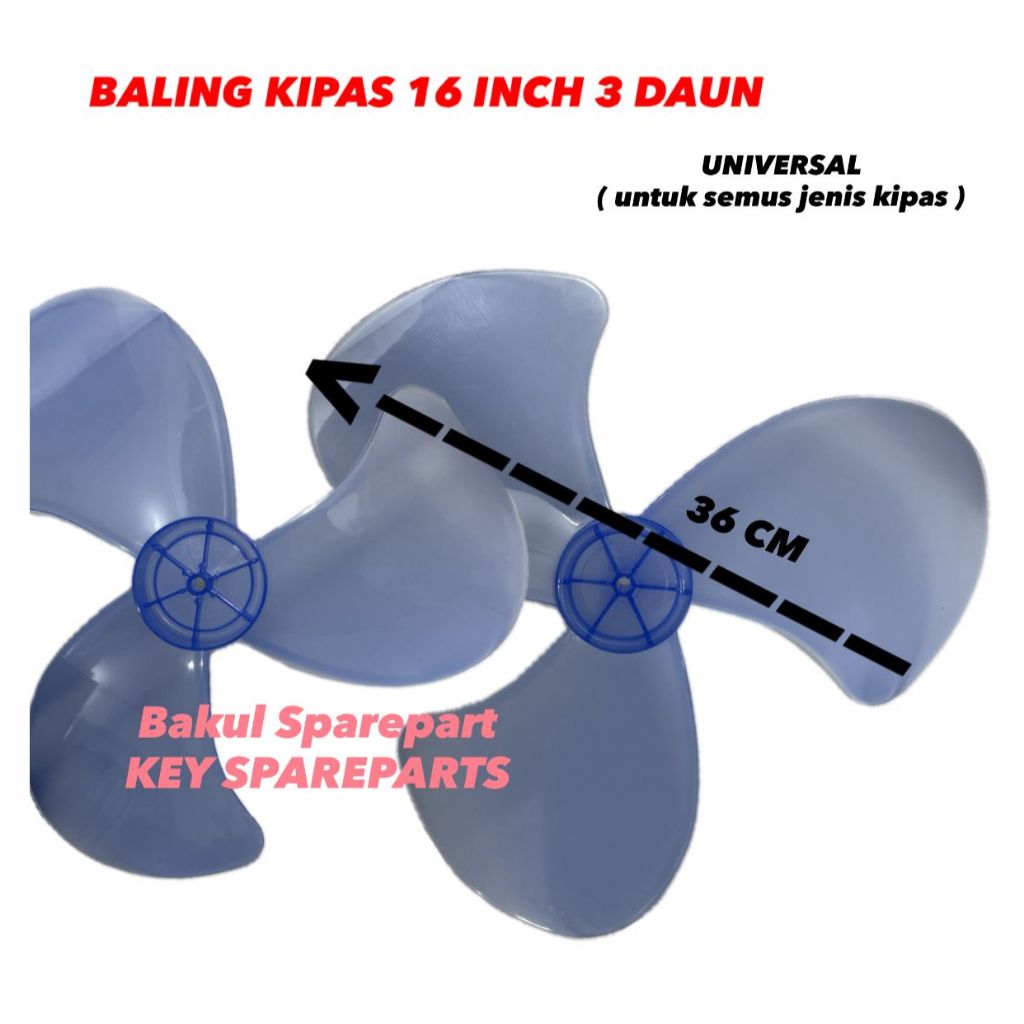 Baling Baling Kipas Angin 16 inch Cosmos/ baling baling kipas rrt umum