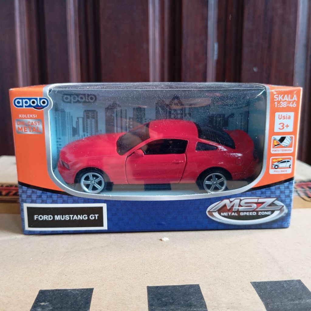 apolo Ford Mustang GT merah skala 32 MSZ