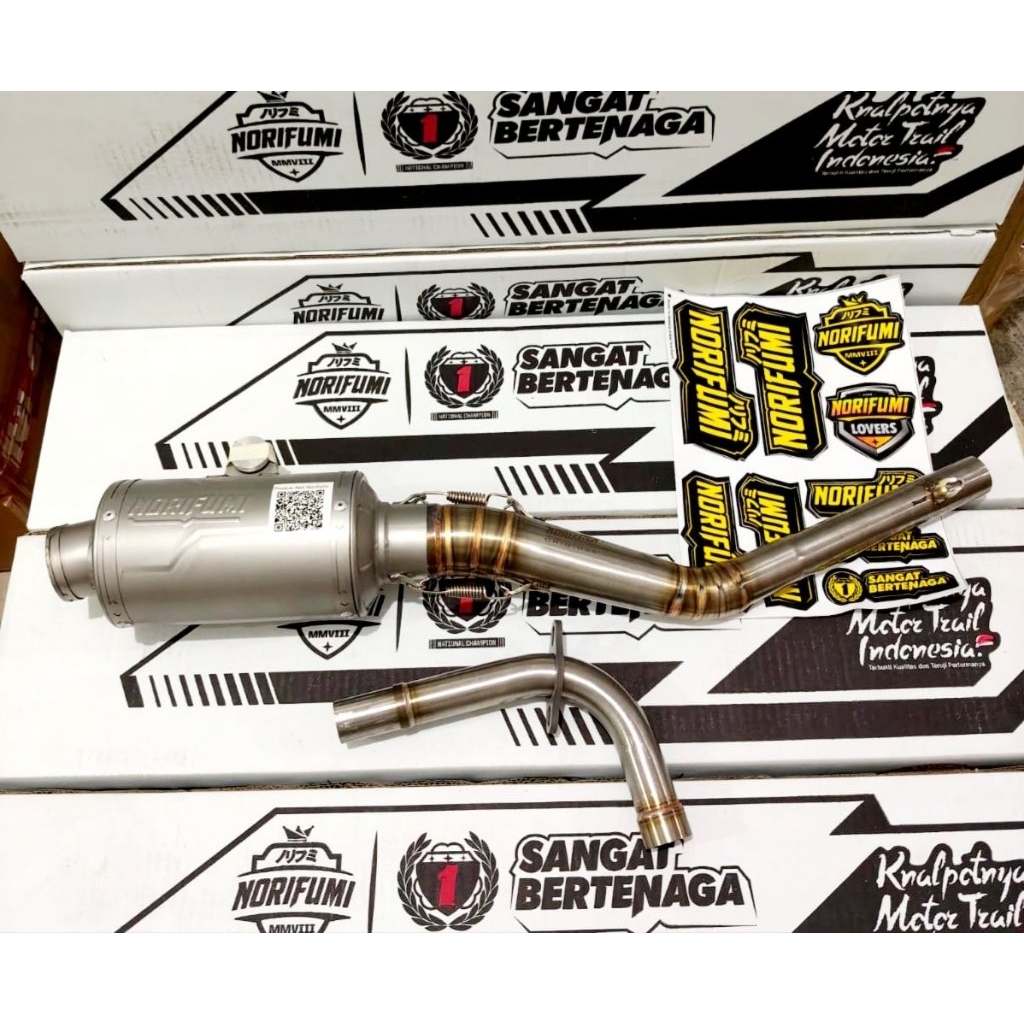 KNALPOT NORIFUMI GTX PRO STAINLESS BOLD SERIES JUPITER Z VEGA NORIFUMI ORIGINAL