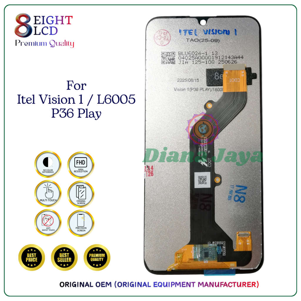 Lcd Touchscreen Itel Vision 1 / L6005 / Itel P36 Play