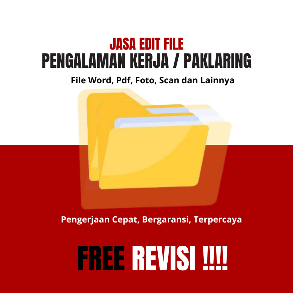 JASA EDIT DAN BUAT PAKLARING/PENGALAMAN KERJA