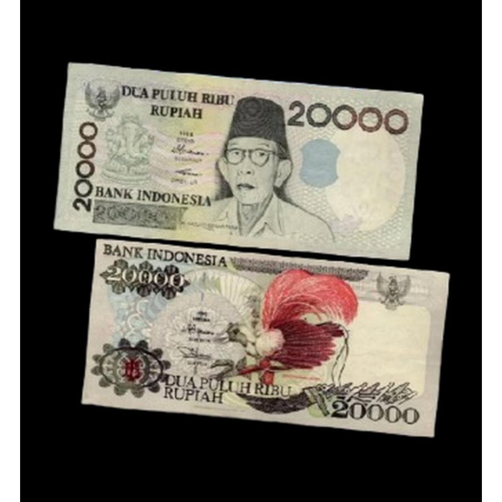 Masih Bagus Uang Kertas 20000 Rupiah Asli Cendrawasih Koin Rp 20.000 Dua Puluh Ribu Ki Hajar Dewanta