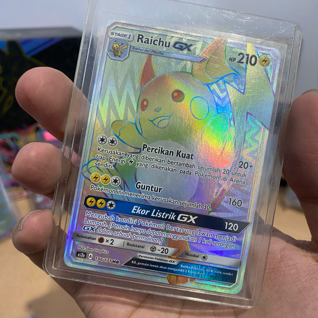 Raichu GX 196/171 HR (as2a) TCG Pokemon Bahasa Indonesia 2019