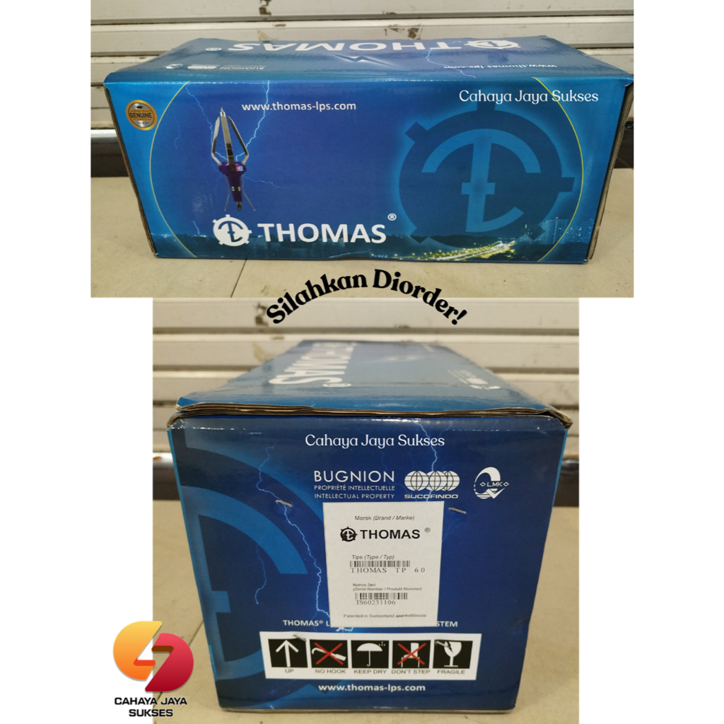 Penangkal Petir Thomas R60 / Unit Head Terminal Thomas R60 Original / Thomas R60 ( Radius Maksimal 6