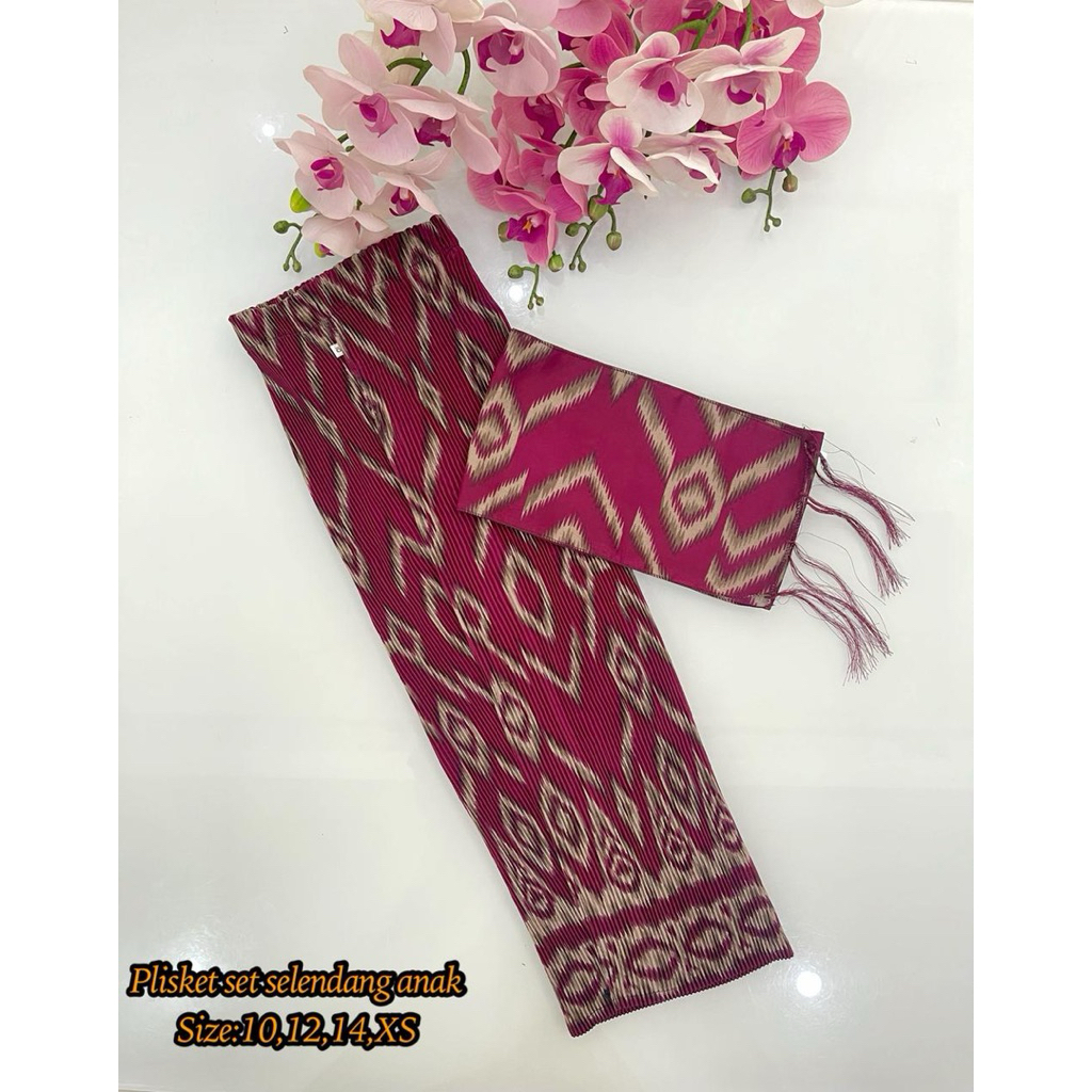 KAMEN PLISKET SET SELENDANG ANAK//KAMEN ANAK