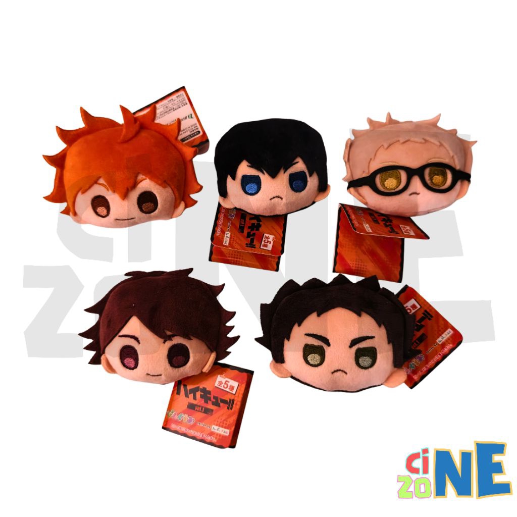 [ READY STOCK ] HAIKYUU PINGURUMI HINATA KAGEYAMA TSUKISHIMA OIKAWA IWAIZUMI BADGE PLUSH PLUSHIE DOL