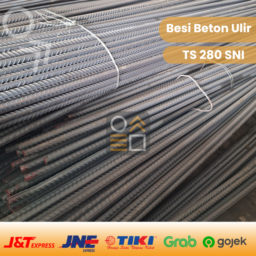 Besi Beton SNI TS 280 / TS 420 Ulir 13MM 12M (Baca Deskripsi Produk)