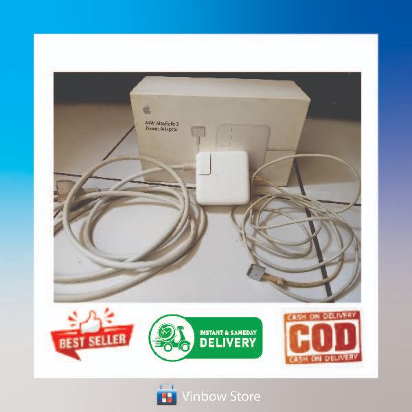 MagSafe 2 Charger MacBook Air 45W 2012-2017 original resmi Mitracare second