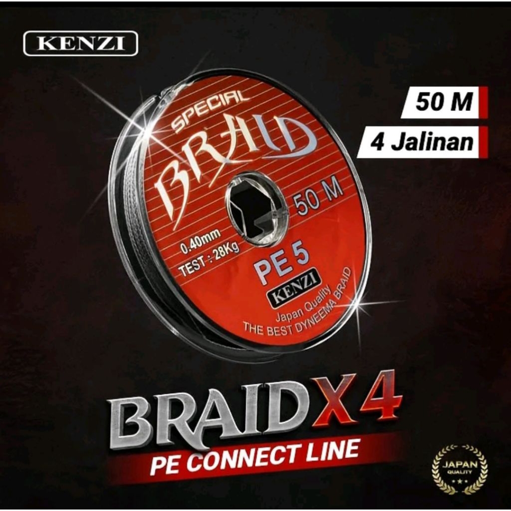 PE KENZI BRAID X4 50m connecting