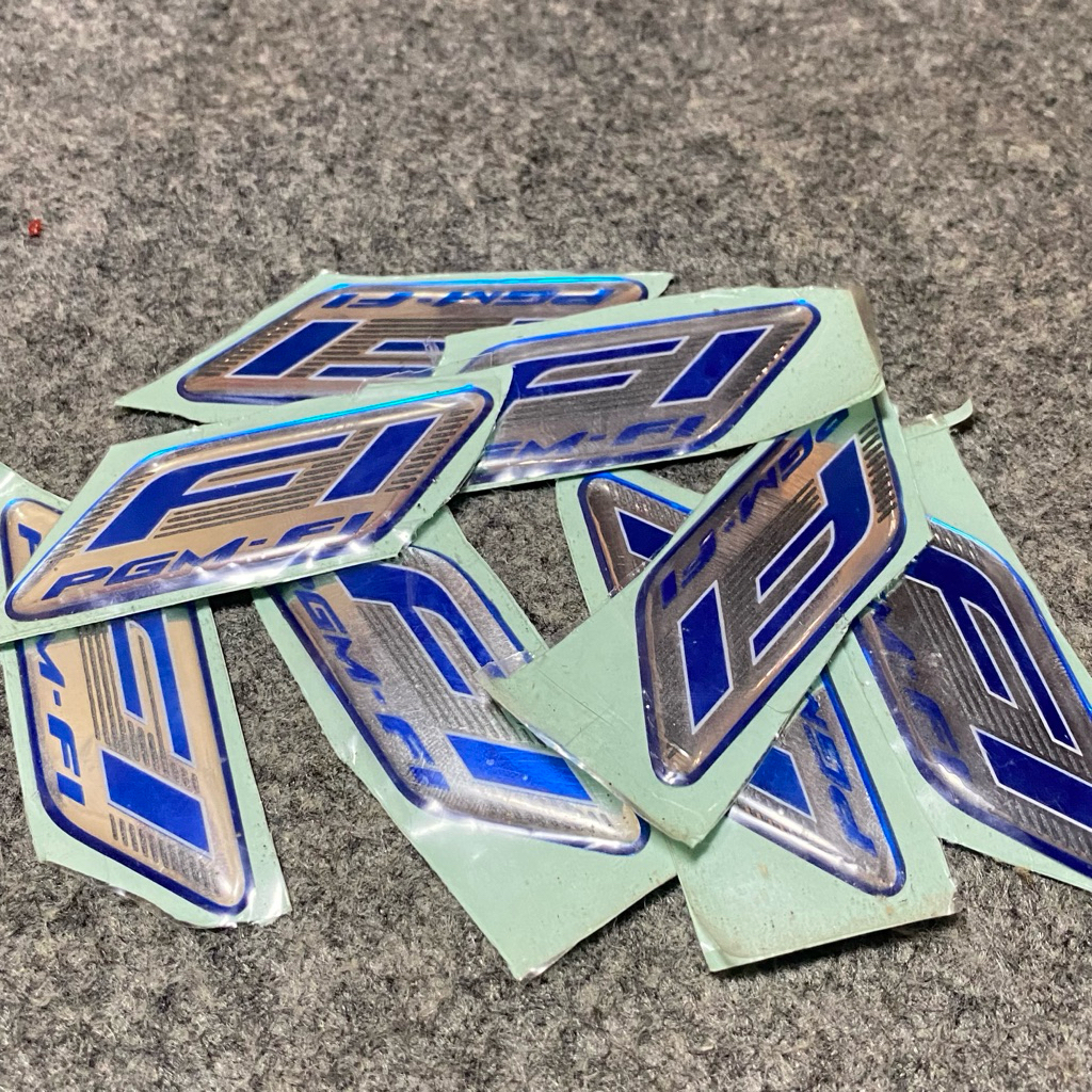 stiker emblem logo PGM FI original honda beat scoopy vario revo fi