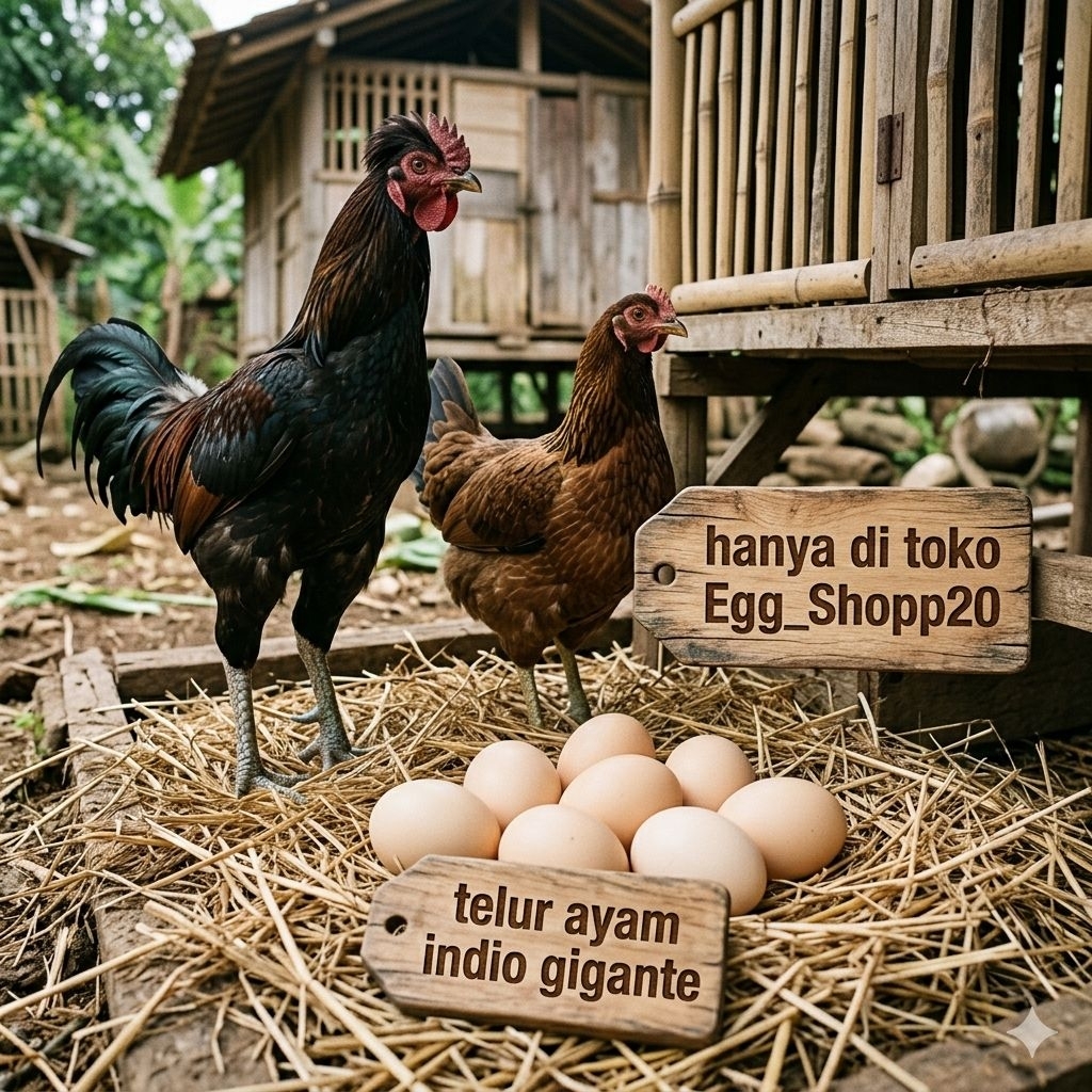 TELUR TETAS AYAM INDIO GIGANTE SIAP TETAS Egg_shopp20