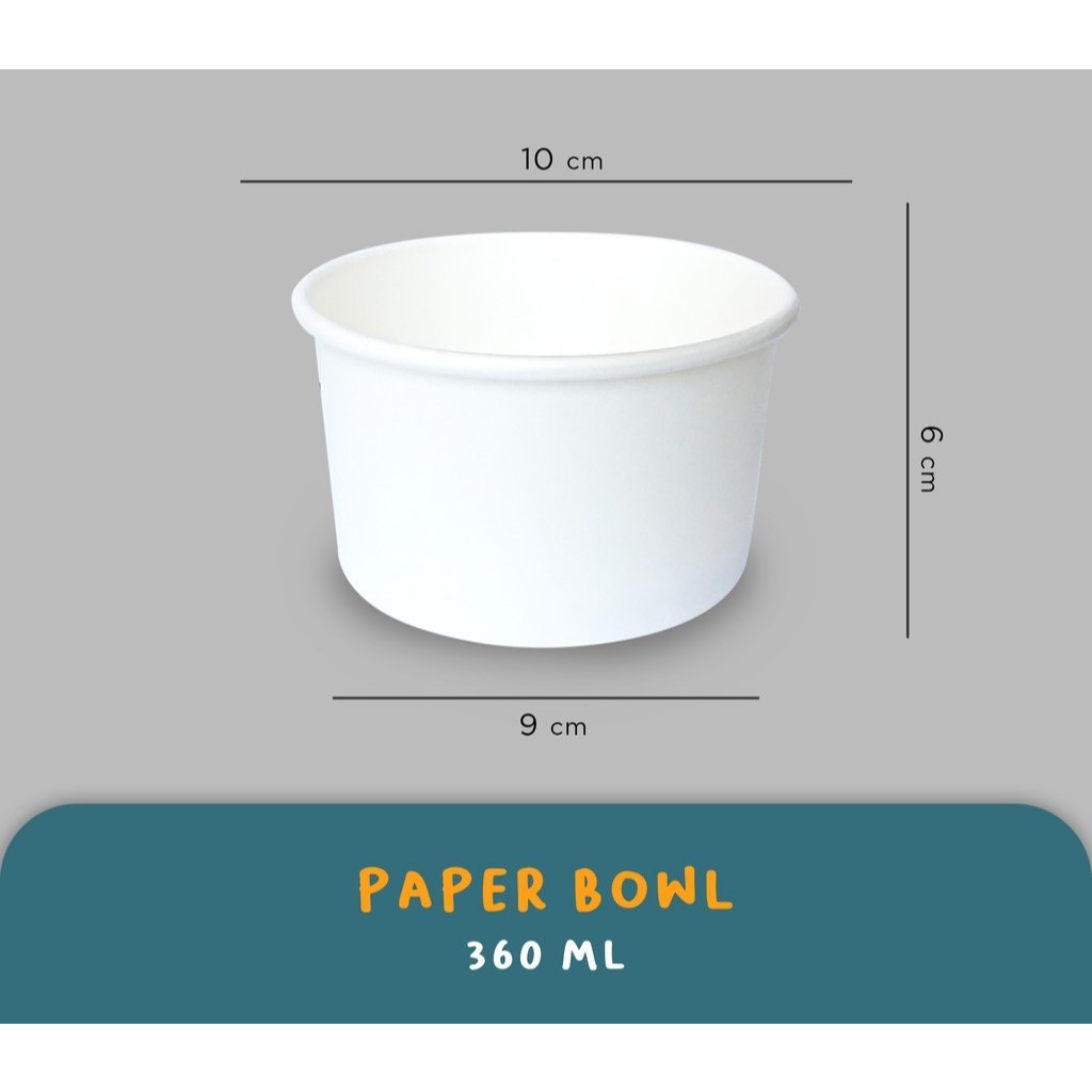 BOWL CUP 360 ML TANPA TUTUP  @25 pcs
