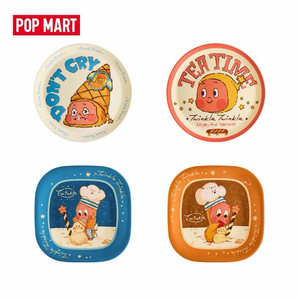 POP MART TWINKLE TWINKLE MOON GELATO Series - Plate Disk Birthday Gift