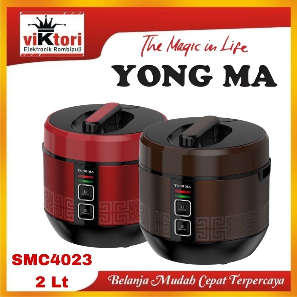 YONG MA SMC4023 / MAGIC COM YONG MA 2 LITER / RICE COOKER 3IN1 YONG MA / PENANAK NASI YONG MA / magi