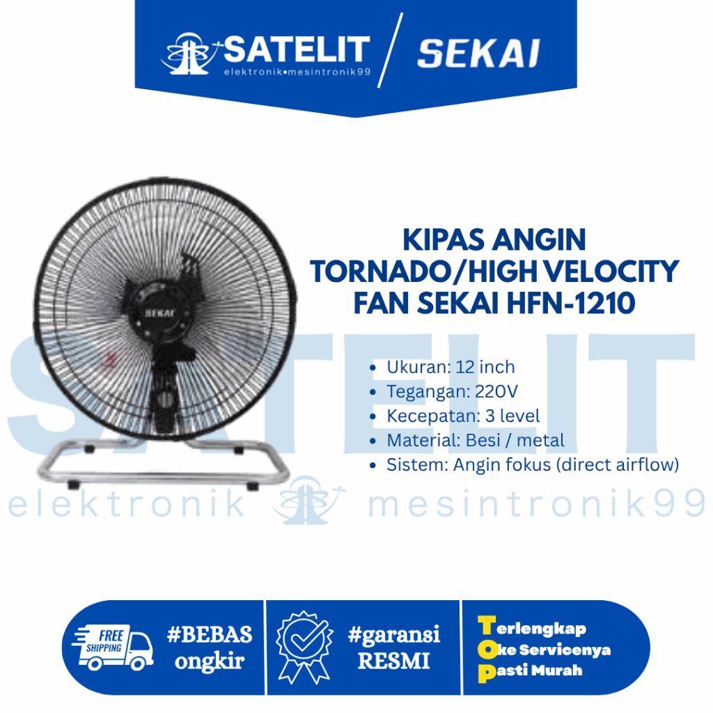Kipas Angin Meja 20 Inch Regency Tornado NSD-20 Heavy Duty Desk Fan Besi Angin Super Kencang Origina