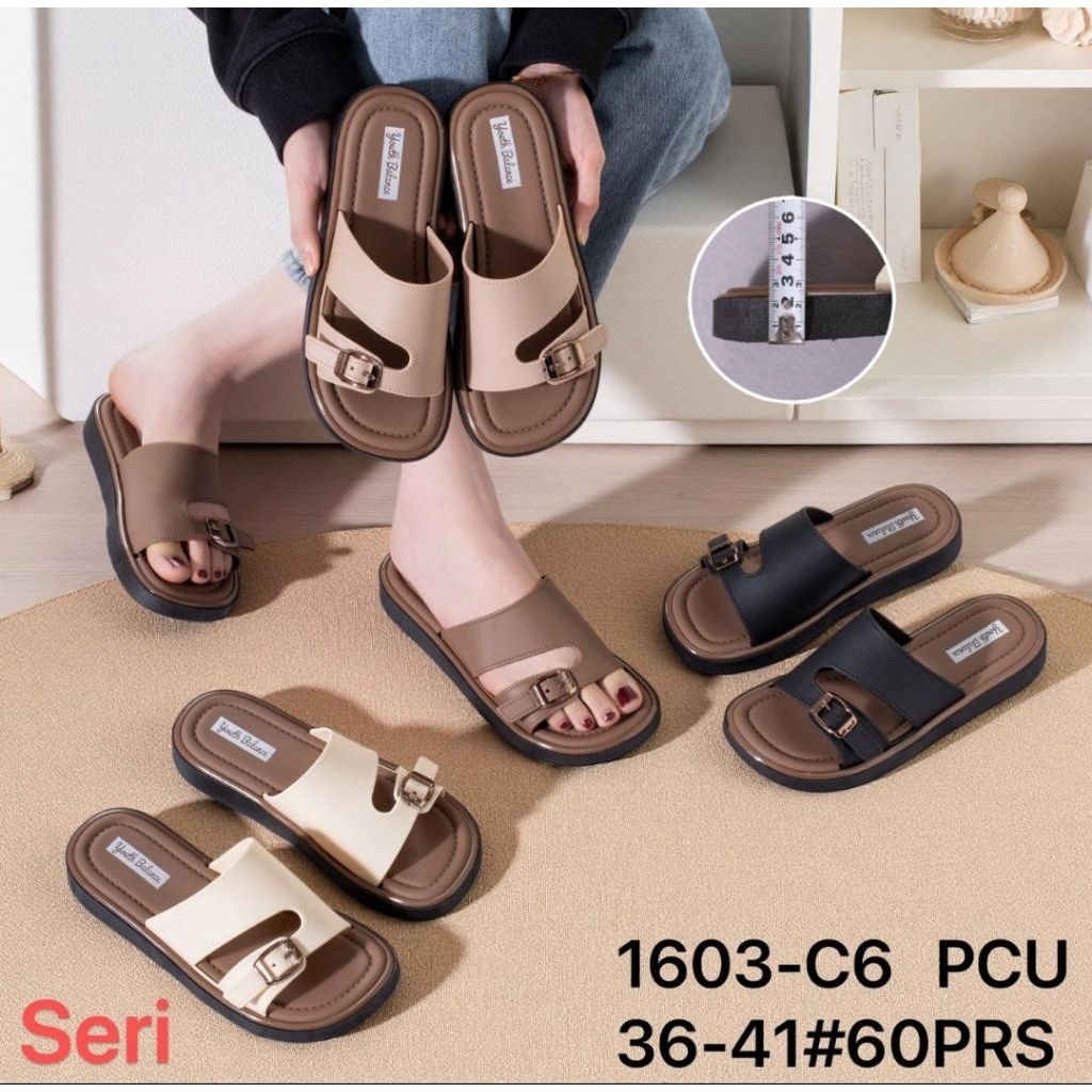 Sandal Wanita Youth Balance Karet Jelly import