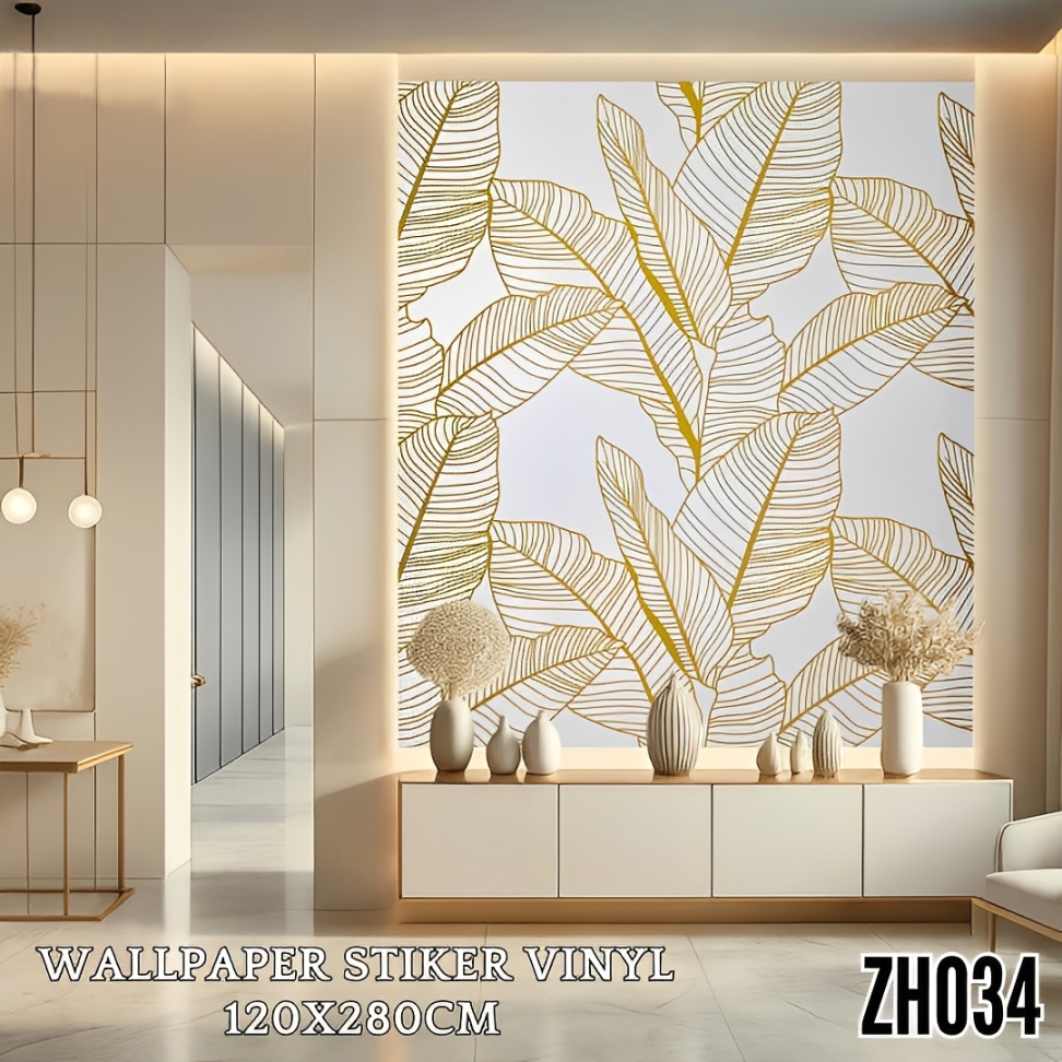 Wallpaper Vinyl Foam Roll Motif Elegan Modern Wallpaper Dinding Rumah Minimalis Ukuran 120x280
