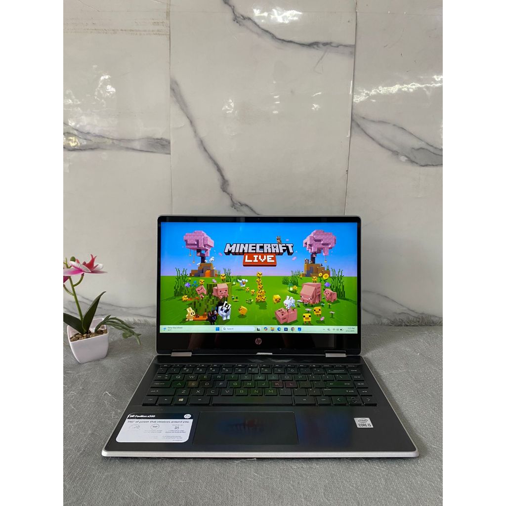 HP PAVILION X360 CONVERTIBLE  TOUCHSCREENINTEL CORE i5-1035G1 CPU RAM 8 GB SSD 256 GB