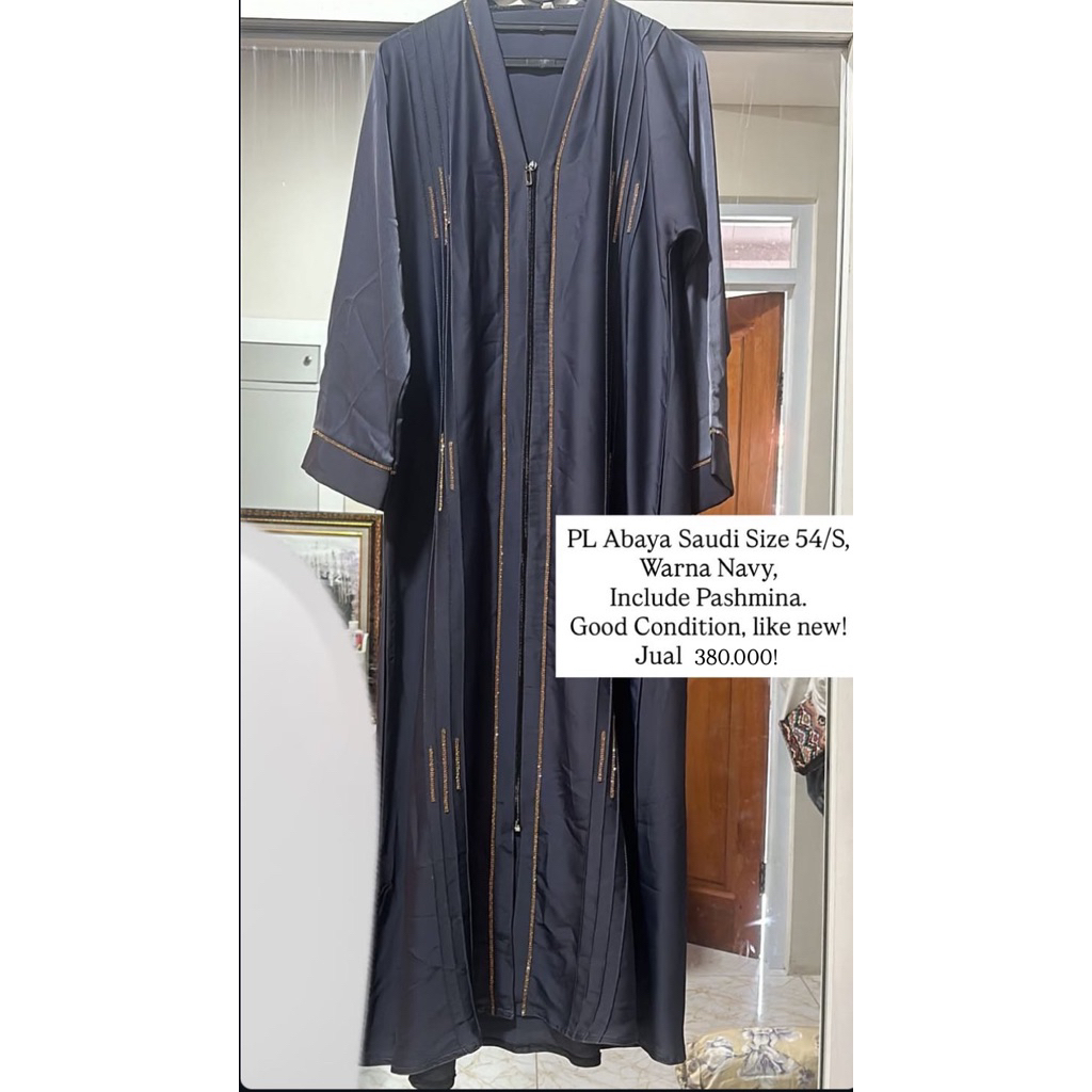 preloved abaya saudi navy