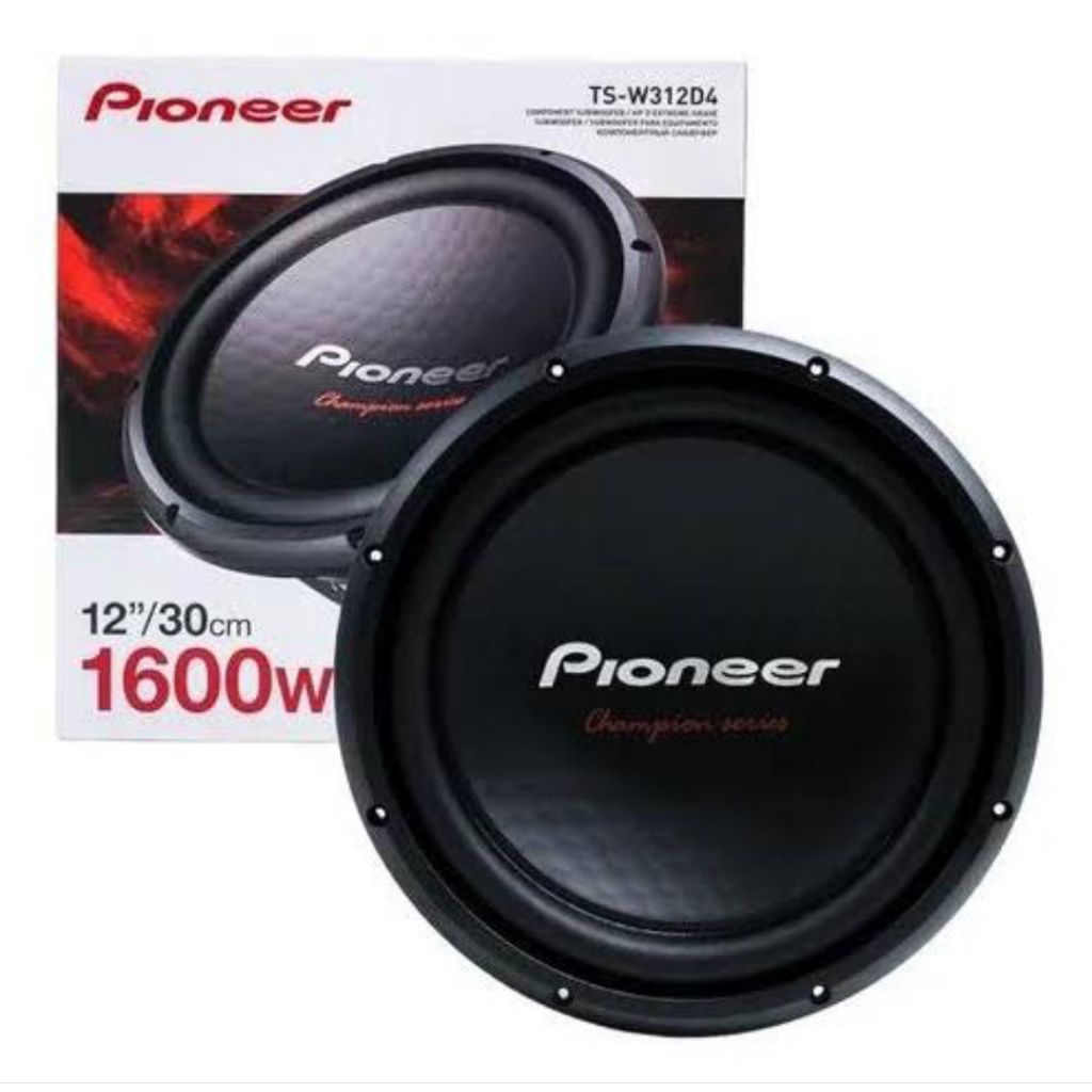 Subwoofer Pioneer TS 312 D4 - Doble Voice Coil Pioneer Subwoofer Champions Series