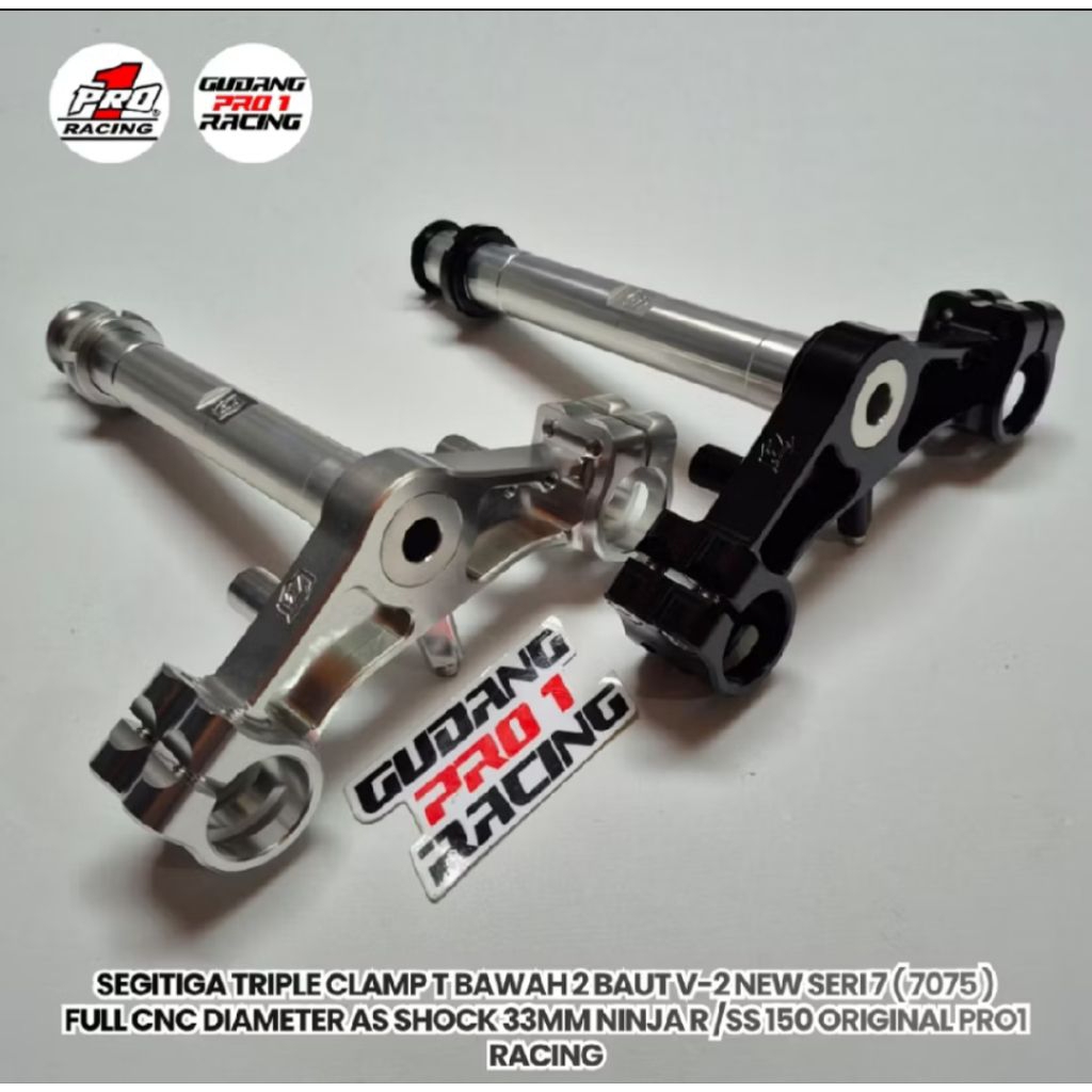 SEGITIGA BAWAH NINJA R SS CNC SEGITIGA BAWAH NINJA R SS ALUMINIUM CNC ORIGINAL PRO1 RACING FULL CNC
