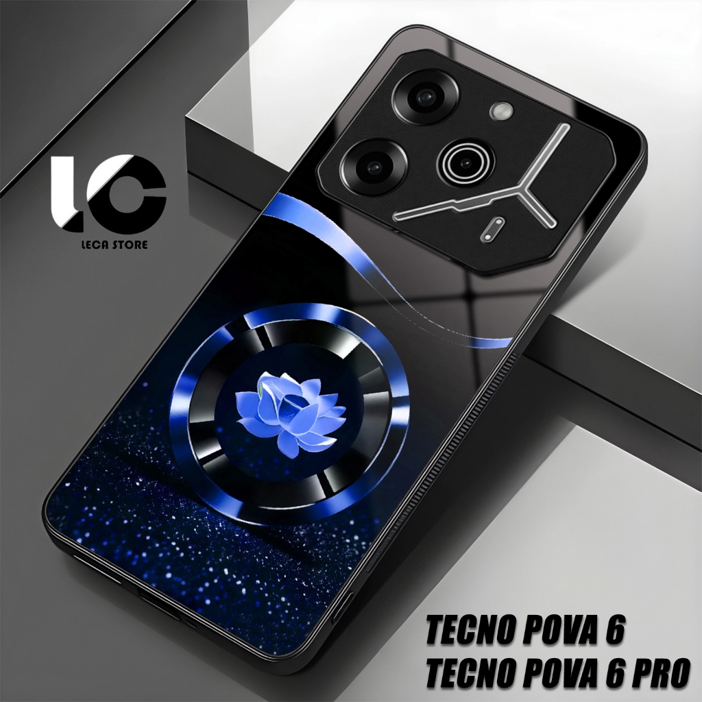 Softcase Hp TENCO POVA 6 Casing TENCO POVA 6 PRO Case Glossy Cassing kaca kilau Pelindung Hp Aksesor