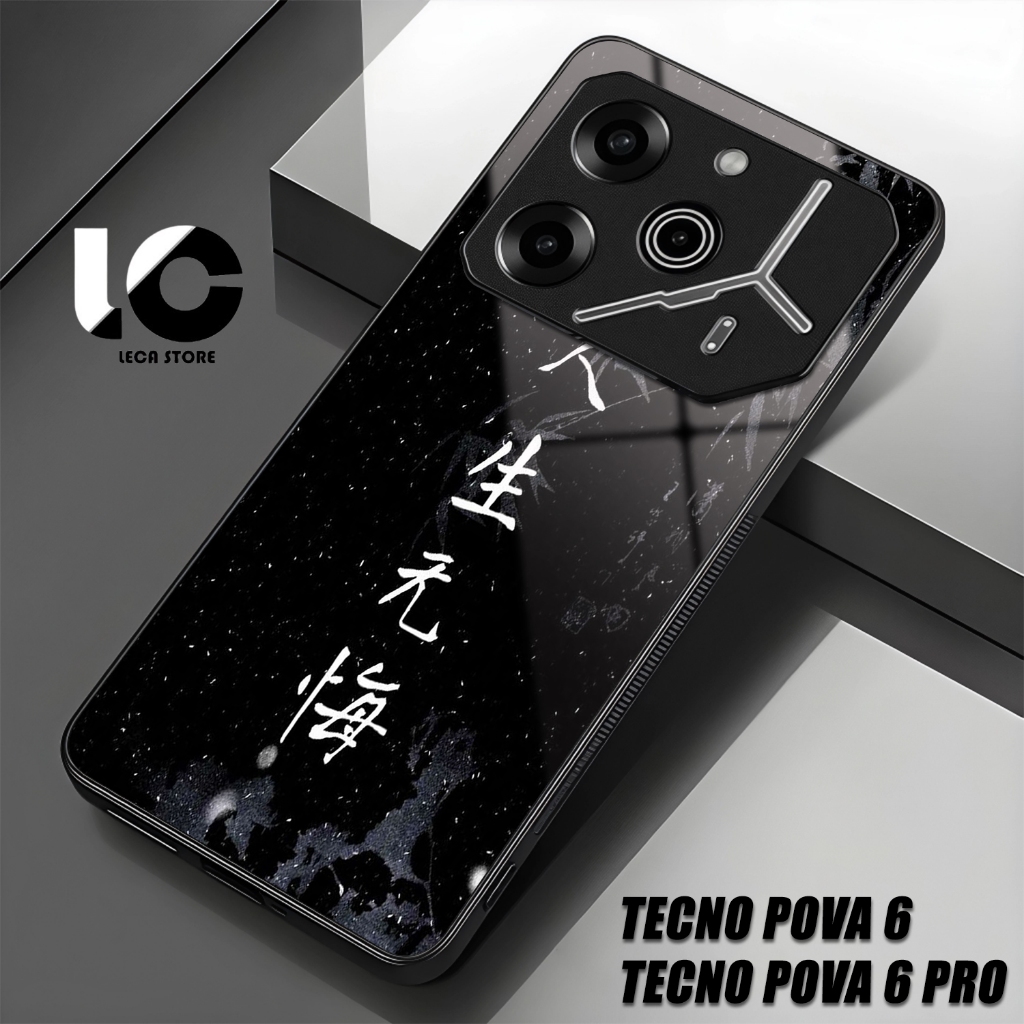 Softcase Hp TENCO POVA 6 Casing TENCO POVA 6 PRO Case Glossy Cassing kaca kilau Pelindung Hp Aksesor