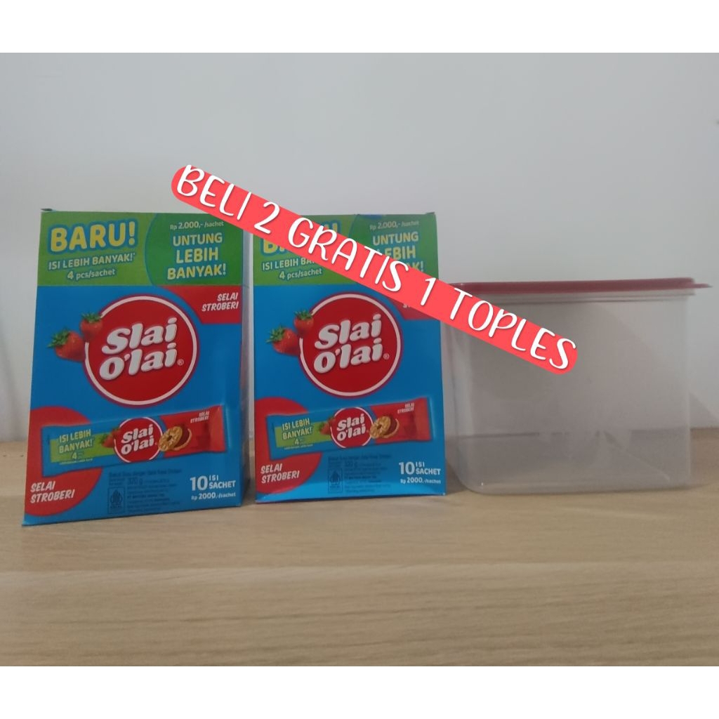 beli 2 gratis 1 toples,10 Pcs Biskuit Slai Olai Biskuit Susu dengan Isian Selai Buah Asli.