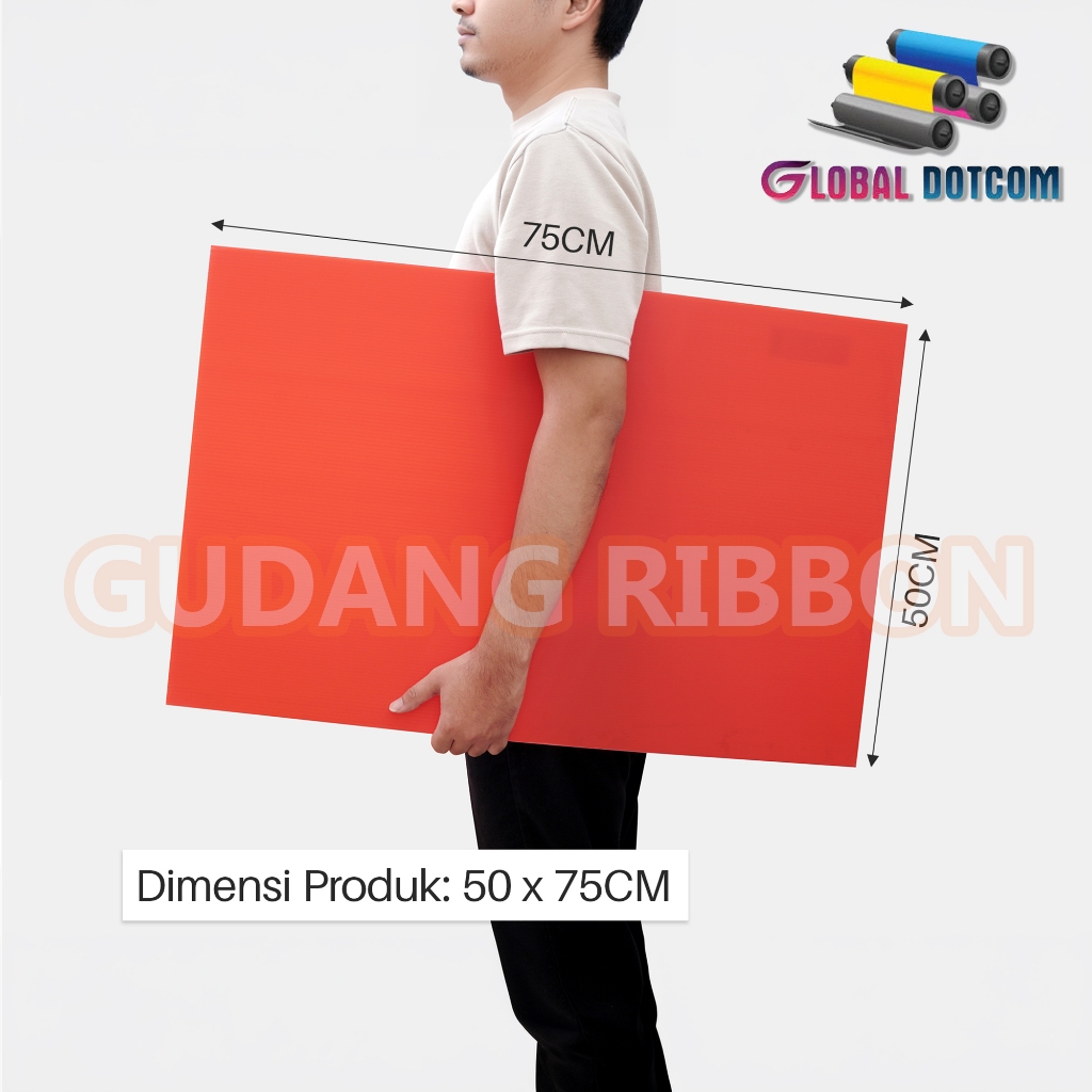 IMPRABOARD INFRABOARD KARTON PLASTIK LEMBARAN TEBAL 3MM 50 x 75 cm