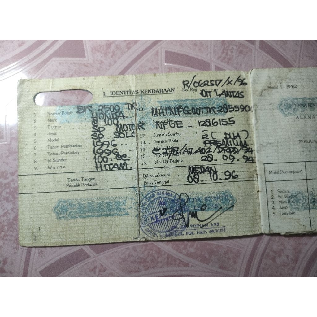 DOKUMEN HONDA GRAND TAHUN 1996