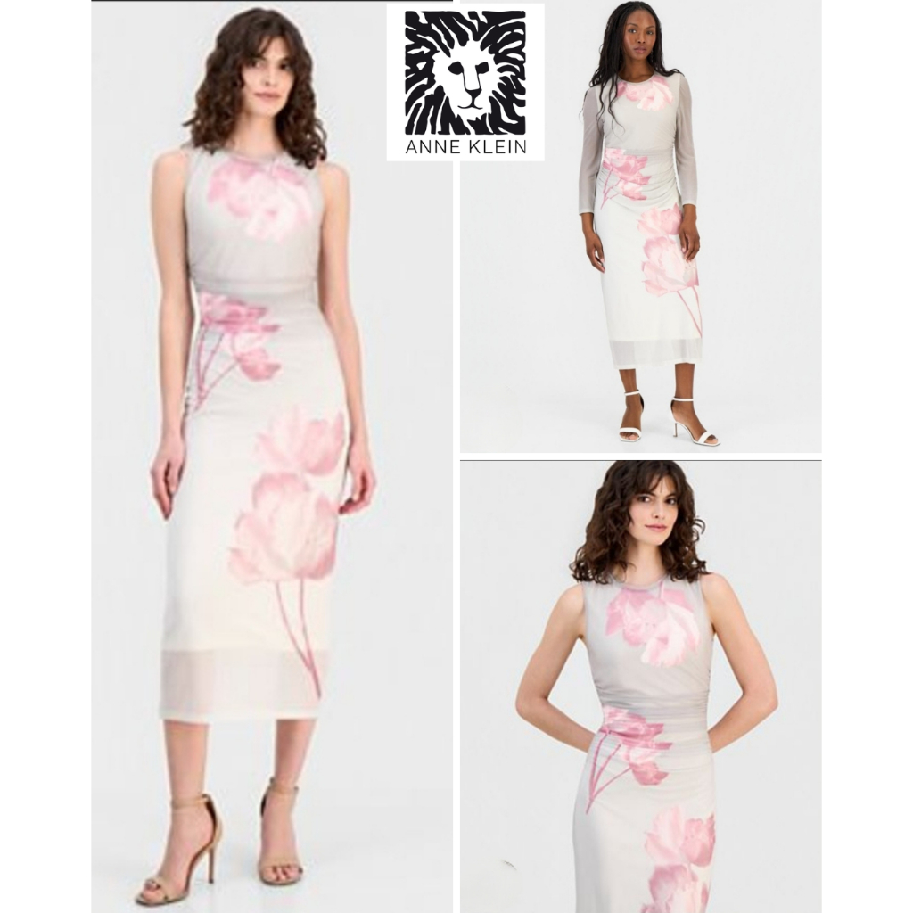 Anne Klein Floral Midi Dress