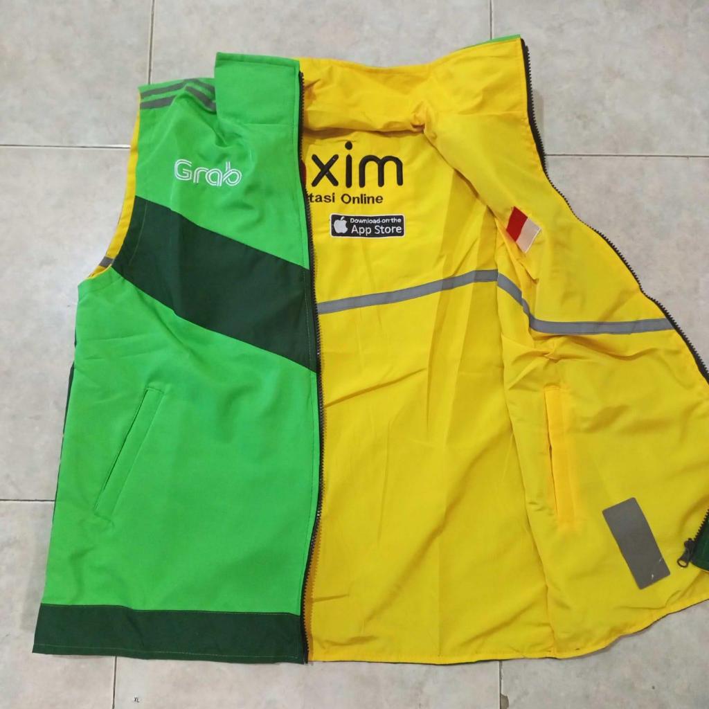 ROMPI GRAB MAXIM WATERPROOF GAK TEBEL ADEM DIPAKE BORDIR KANTONG SAKU 6 BISA DIPAKE BOLAK BALIK MURA