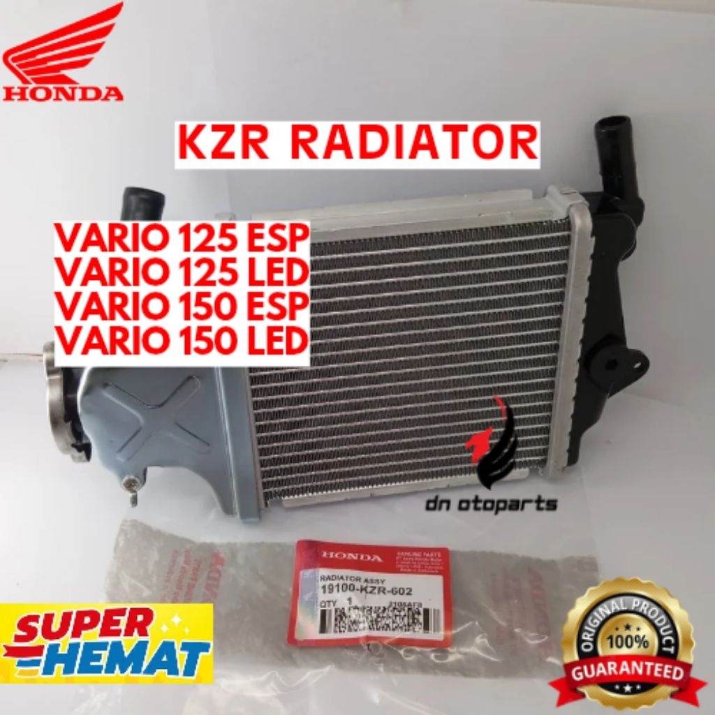 RADIATOR ORIGINAL HONDA KODE KZR, RADIATOR VARIO 125 LED, RADIATOR VARIO 125 ESP, RADIATOR VARIO 150