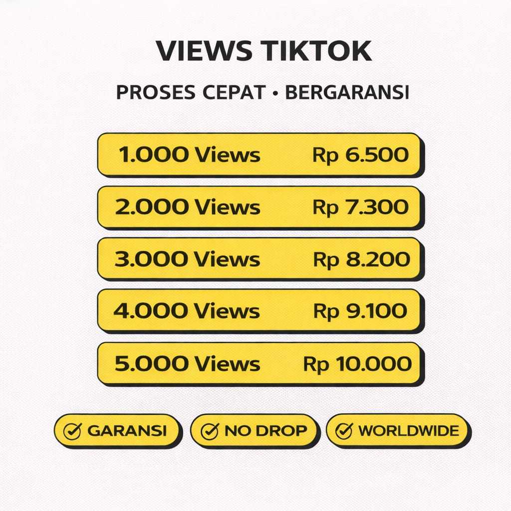 View TikTok Real AKTIF Mix Worldwide Bergaransi — Aman & Stabil