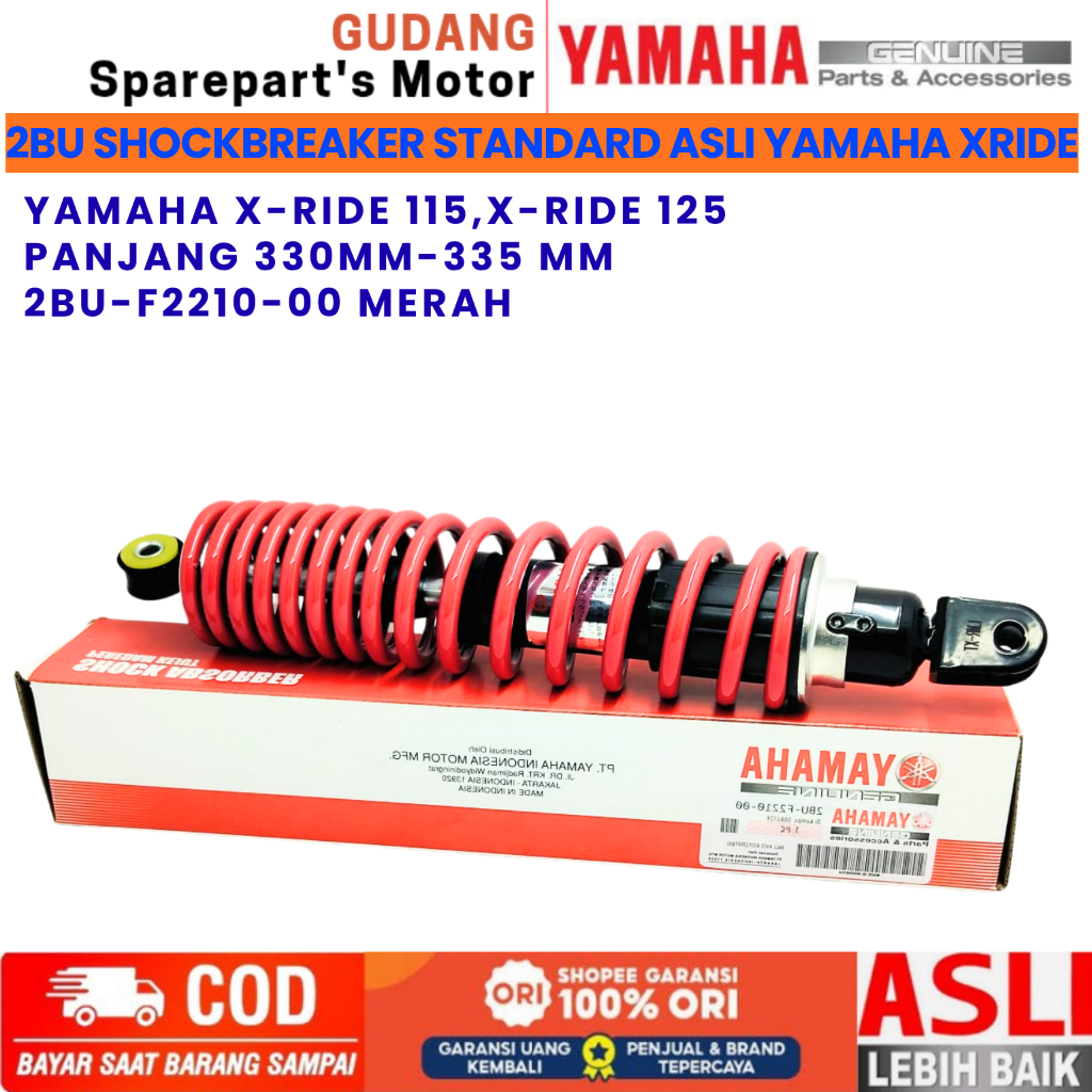 SHOCKBREAKER 2BU MERAH ASLI YAMAHA X-RIDE 115 YAMAHA X-RIDE 125