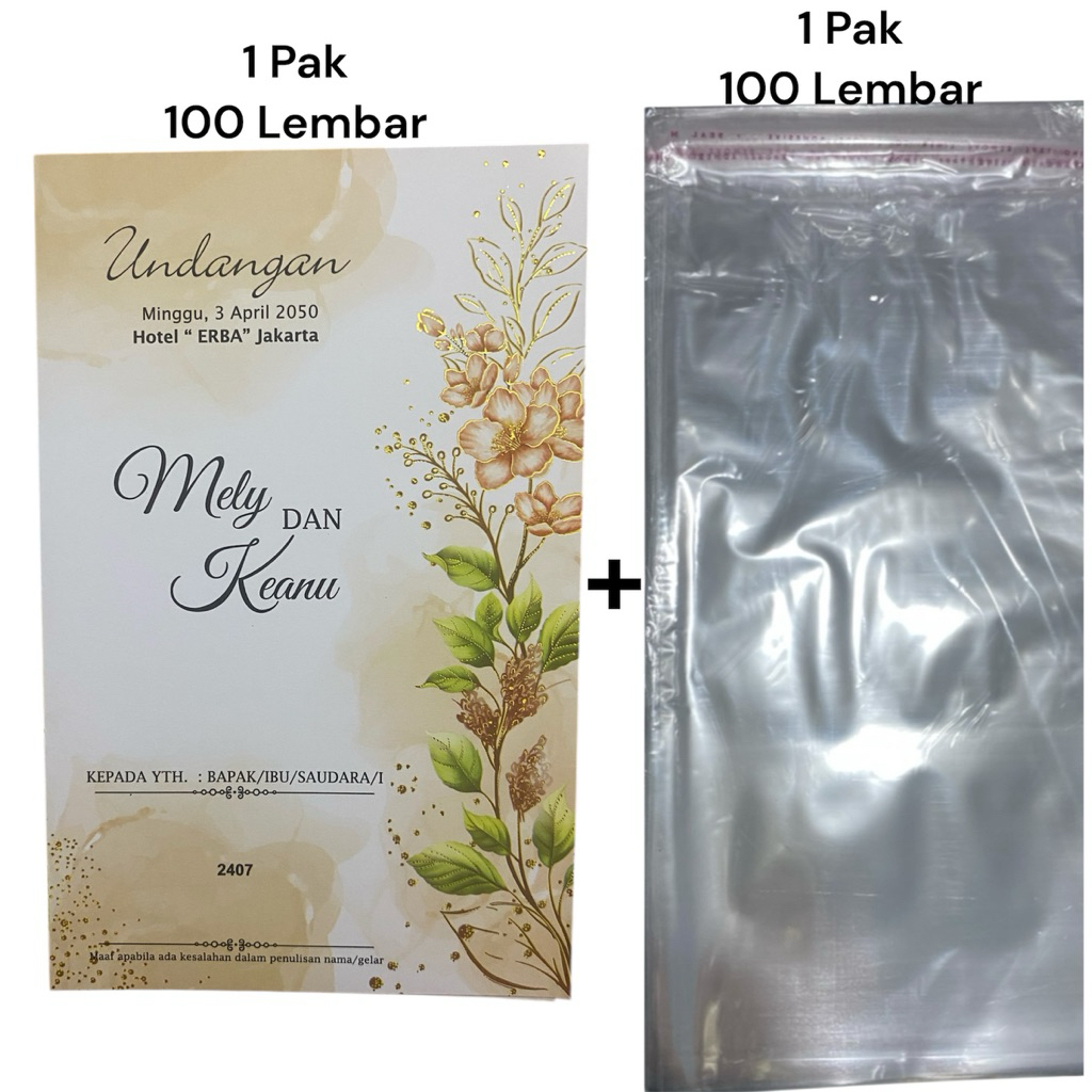 1 Pack Erba 2408 + 1 Pack Plastik Opp (Gratis File Setting)