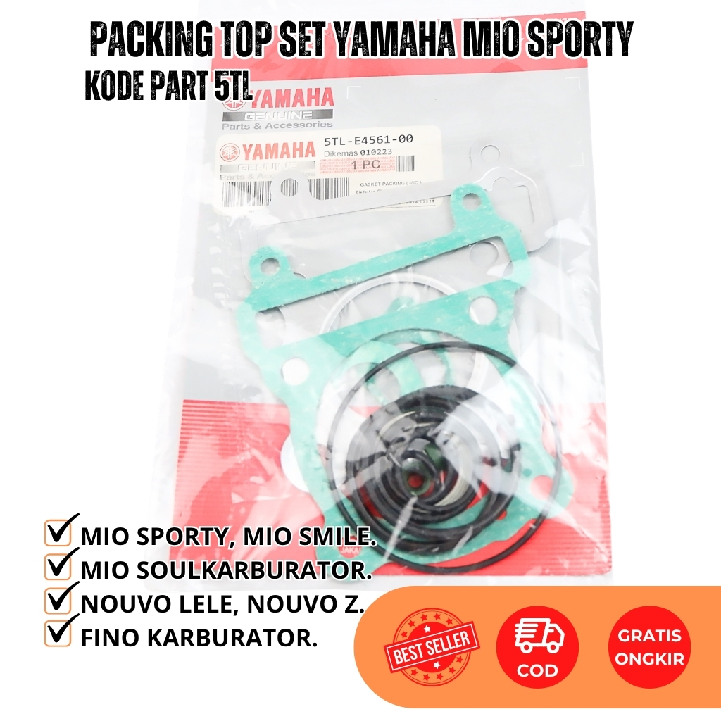 Paking Top Set Yamaha Mio Sporty - Mio Smile - Mio Soul Karbu - Perpak Packing Set Blok Seher Mio Ka