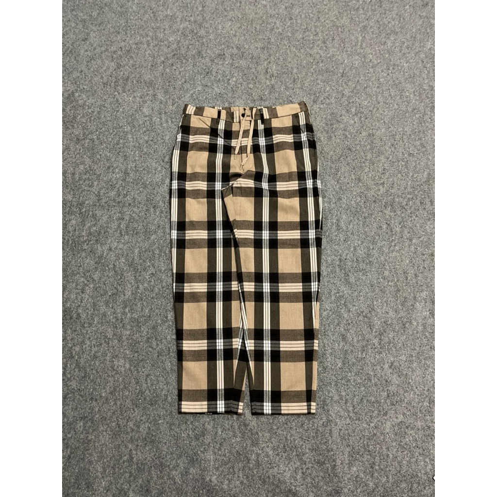 GU Uniqlo Tartan Relax Ankle Pants