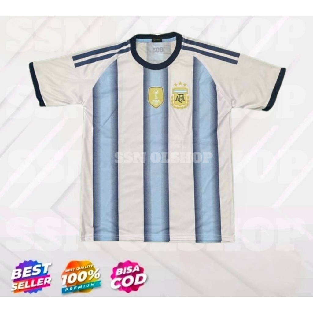 jersey timnas argentina (putih) 2026 baju bola timnas argentina putih 2026