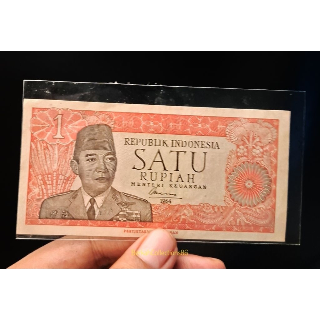 koleksi uang 1 rupiah seri sukarno tahun 1964 ory