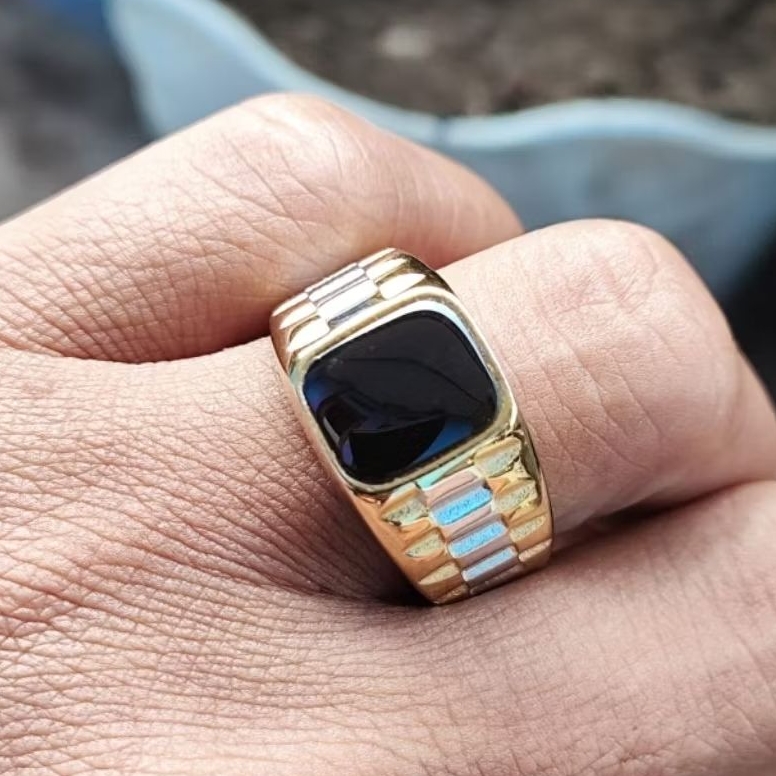 Cincin batu akik yaman wulung cibeet