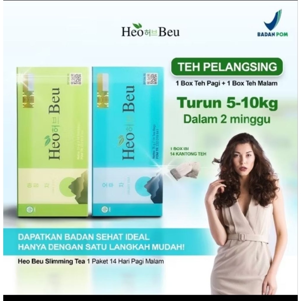 TEH HEO BEU SLIMMING TEA ORIGINAL HEO BEO SLIMING TEA BPOM ORI