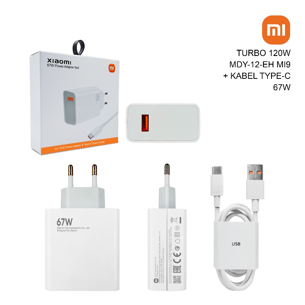 Charger Xiaomi Mi9 67W MDY-12-EH Turbo Fast Charge Original
