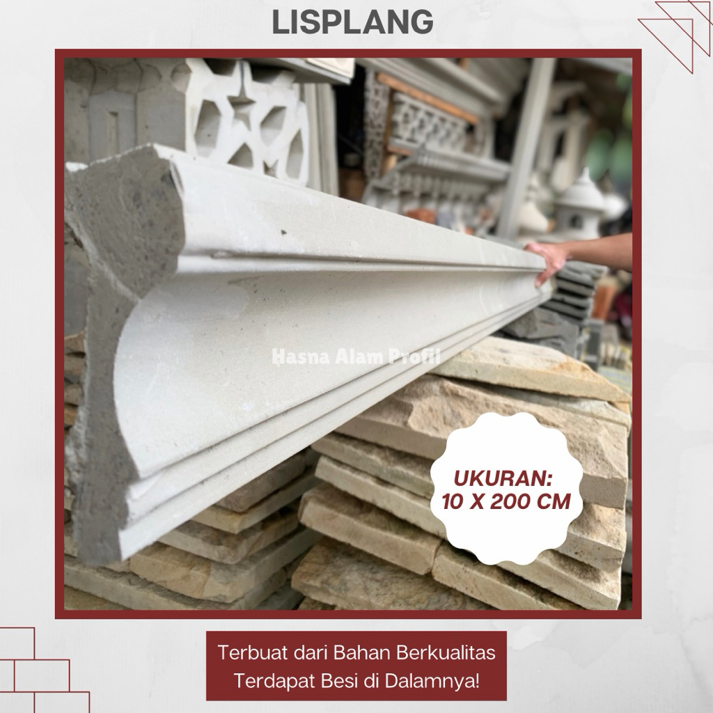 Lisplang Beton 10 x 200 cm – Lis Profil, Lis Profil Beton, lisplang, lis, lis beton, profil beton, l