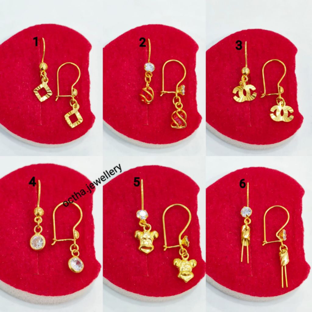 Anting Kait Anak Perak Asli