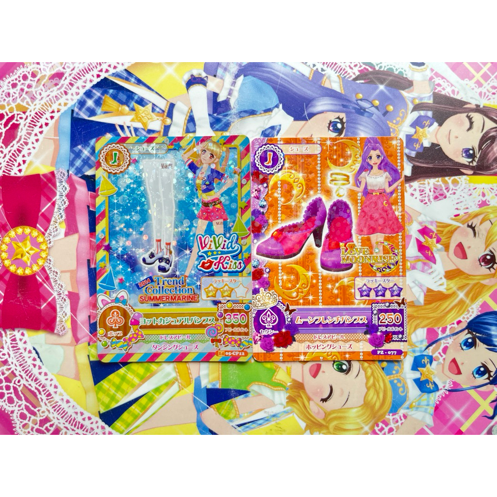 Kartu Aikatsu Satuan Jepang WM Vivid Kiss Yacht Casual Shoes Mikuru Natsuki Trend Collection Summer 