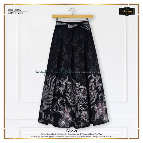 Rok Batik Wanita Model Payung dengan Bahan Katun Polyester Ori Bawahan Batik Premium Mewah Svj Rok