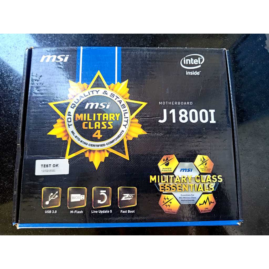 MSi J800i Onboard Processor CPU Celeron Mini ITX